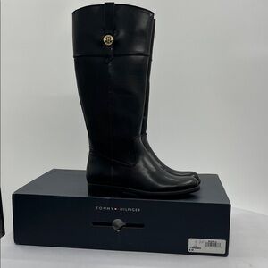 Tommy Hilfiger Black Heeled Boots